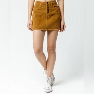 Corduroy dark tan skirt